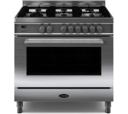 BRITANNIA  Q Line 90 cm TP RC9SGQLS Dual Fuel Range Cooker - Stainless steel